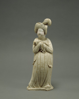 Court Lady (Tomb Figure) Earthenware with slip and pigments Image