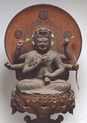 Seated Aizen Myoo (Ragaraja) Image