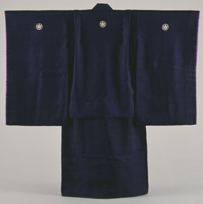 Furisode (Long-Sleeved Kimono) on Purple Ground Image