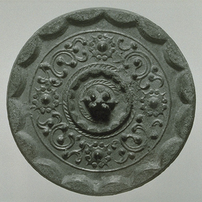 Mirror with Coiled Dragon Image