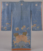 Furisode (Long-Sleeved Kimono) with Decorative Sea Breams and Treasures on Light Blue Ground Image