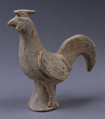 Figurine of Chicken with White Glaze Image