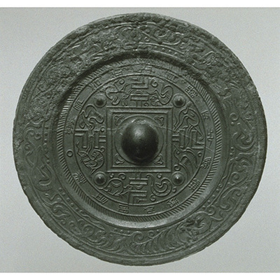 Mirror with TLV Pattern and Four Gods Image