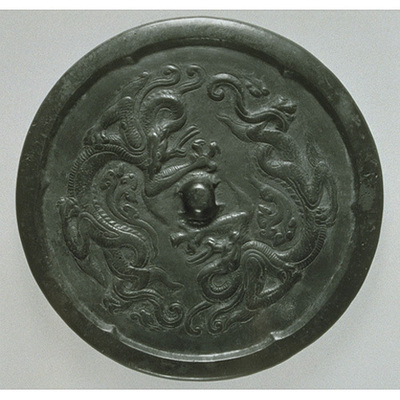 Mirror with a Pair of Dragons Image