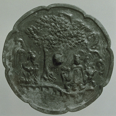 Eight-lobed Mirror with Scene of the Recluse Xuyou Washing His Ears Image