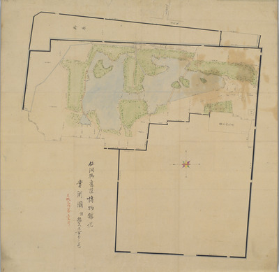 旧院御庭並博物館建築図 画像