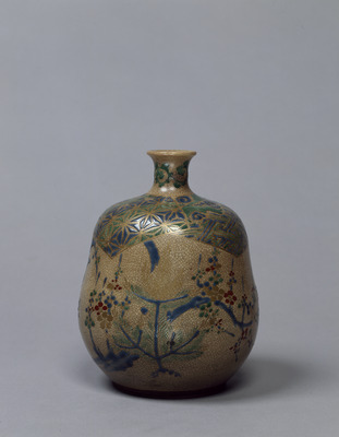 Sake Decanter with Pine and Plum Image