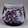 Bowl with Purple Wisteria on White Ground Image