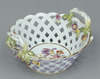 Basket-shaped Bowl with Flowers in Overglaze Enamels (Meissen Ware) Image