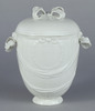 Lidded Vessel with Ribbon Decorations and Handles Image