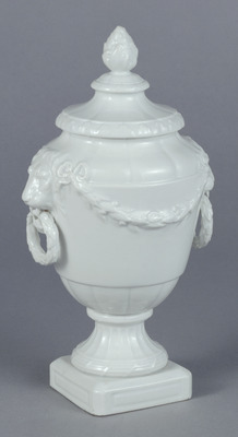 Lidded Vessel with Lion and Wreath Handles Image