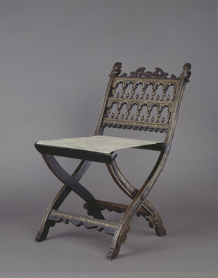 Folding Chair with Floral Arabesques Image