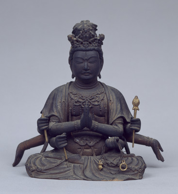 Seated Fukukensaku Kannon (Amoghapasavalokitesvara Bodhisattva) Image