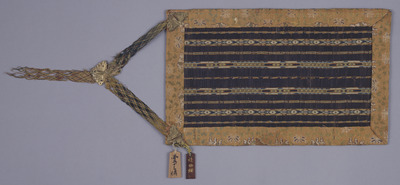 Bamboo and Brocade Sutra Wrapper (Originally Owned by Jingo-ji Temple) Image