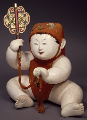 Boy with Chinese Fan; Gosho Doll Image