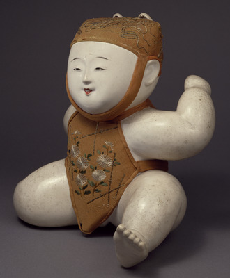 Child with Fox Mask; Gosho Doll Image