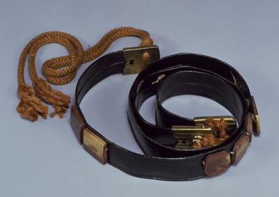 Sekitai Belt with Pouch (Sacred Treasures from Asuka Shrine) Image