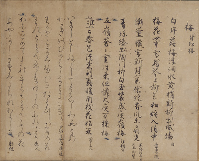 Segment from the Hisamatsu Edition of Wakan Roeishu (Collection of Japanese and Chinese Verses), Vol Image