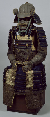 Armor and Helmet with Navy Lacings Image