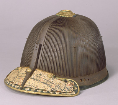 Ribbed Helmet with Two Hundred Plates Image