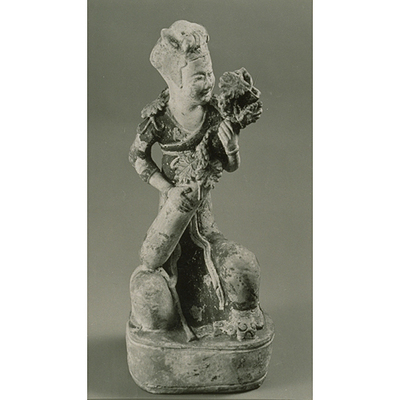 Figurine of Goddess in Painted Earthenware Image