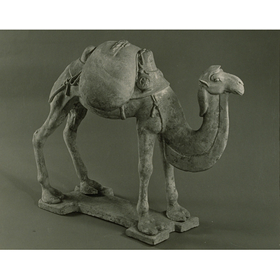 Camel Figurine with White Glaze Image