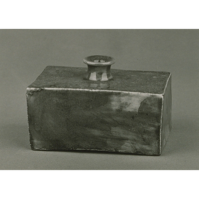 Square Bottle with Azure Glaze Image