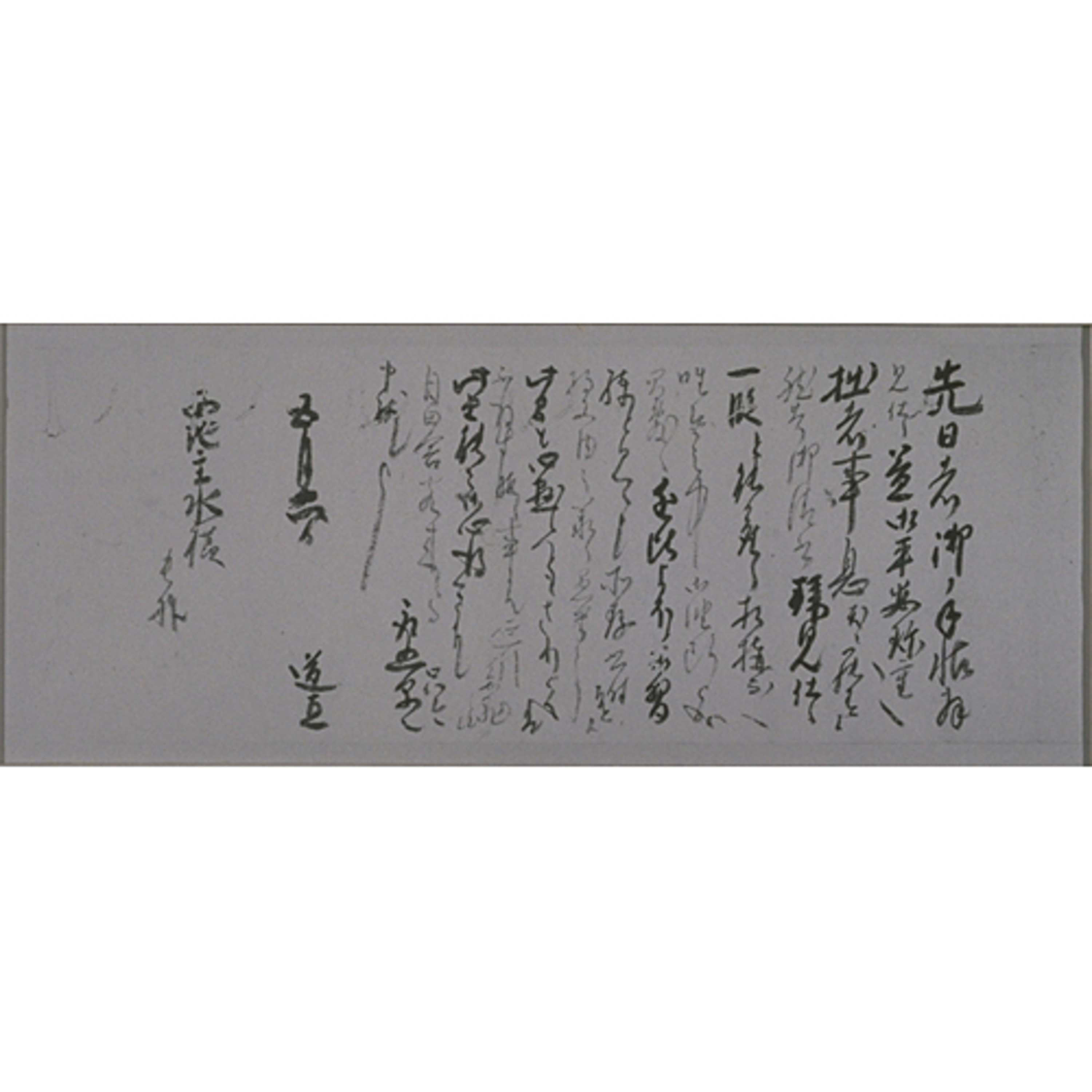 岡本生直消息（切紙） 画像