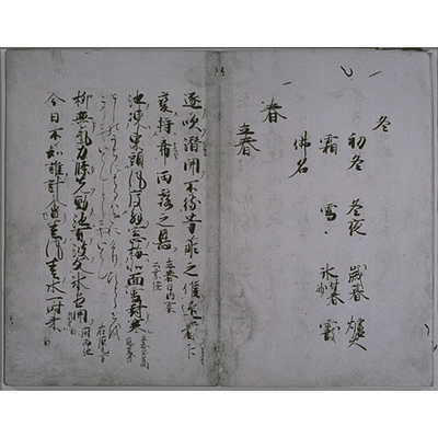 Wakan Roeishu (Collection of Japanese and Chinese Verses) Attributed to Emperor Gofukakusa Image