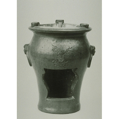 Yixiang Jar-shaped Brazier with Vermilion Slip Image