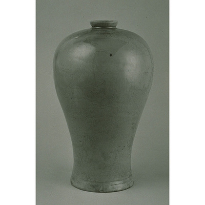 Celadon Vase with Incised Lotus Design Image