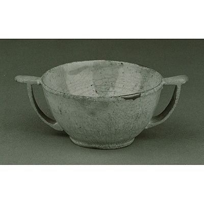 Porcelain Cup with Handles Image