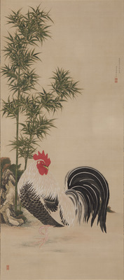 Rooster and Bamboo Image