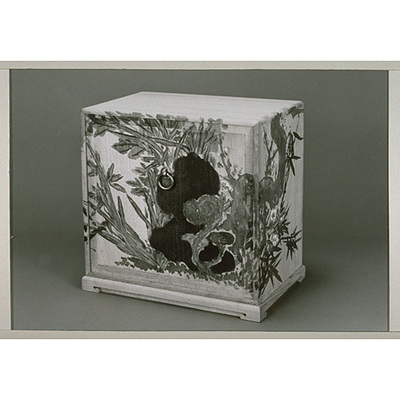 Box with Poetry and Paintings of Plum, Bamboo, Orchids, and Chrysanthemums Image