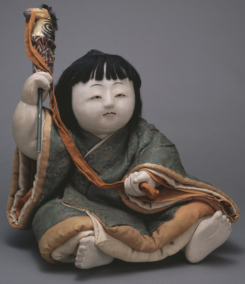 Boy Holding a Hobbyhorse; Gosho Dolls Image