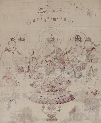 Copy of Wall Painting from the Main Hall of Horyu-ji Temple Image