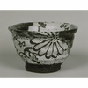 Oribe Sake-Cup Basin with Chrysanthemums and Paulownia Image