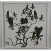 Square Dish with Magnolias in Overglaze Enamels Image