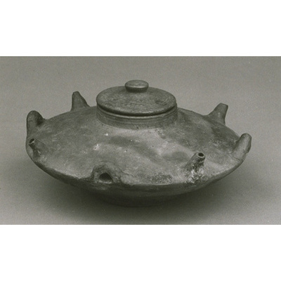 Stoneware Wine Container with Four Spouts in Nanban Style (Ryukyu Ware) Image