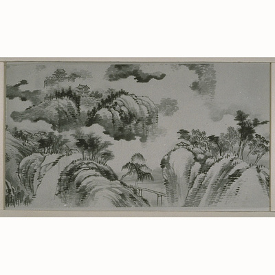 夏渓雲靄図巻 画像