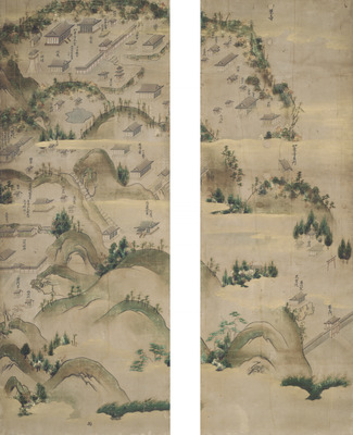 Illustrated Diagrams of Onjo-ji Temple Image