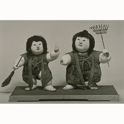 Boys Imitating the Noh Performance, Takasago; Gosho Dolls Image