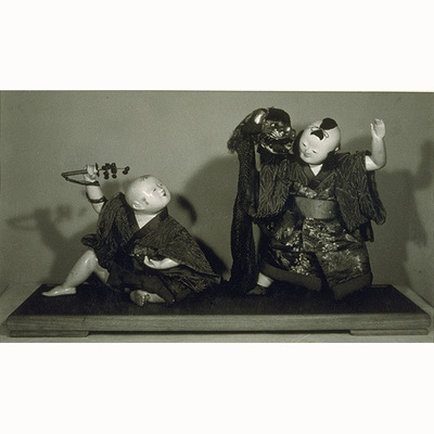 Boys Performing Lion Dance; Gosho Dolls Image