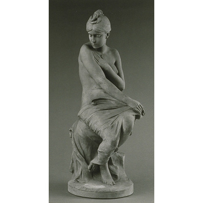 Seated Female Figure in Terracotta Image