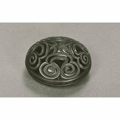 Incense Container with Sword Pommel Motif Image