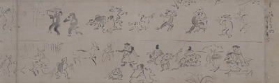 Reduced-size Copy of Chozu Giga Nado Emaki (Handscroll of Frolicking Animals) Image