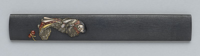 Kozuka (Knife Handle) with Maiden  Inscribed “Gotō Hokkyō Ichijō (kaō)” Image