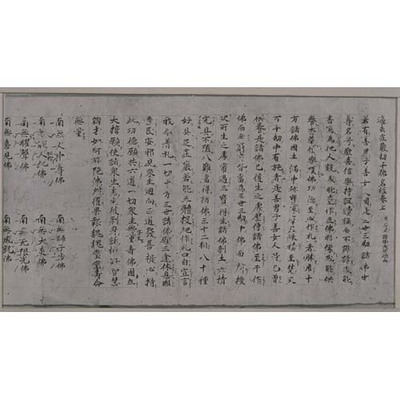 Sanko Sanzen Butsumyokyo and Kakoshogonko Senbutsumyokyo Sutra, Volume 1 Image