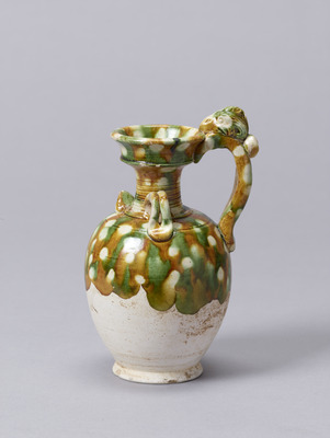 Ewer with Dished Mouth and Phoenix Handle Image