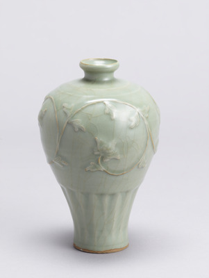 Prunus Vase with Peony Arabesques Image